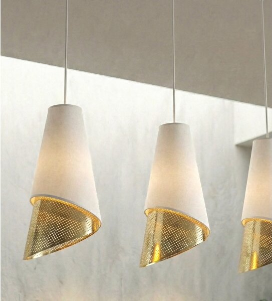 Lampadario con cavo MODA 3xE27/15W/230V bianco/oro