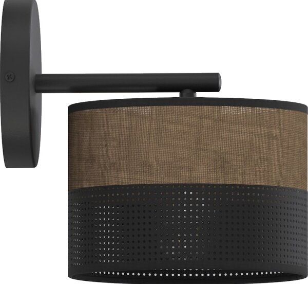 Lampada da parete KARBON 1xE27/15W/230V nero/marrone