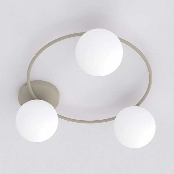 Plafoniera SOPRA 3xE14/10W/230V beige/bianco