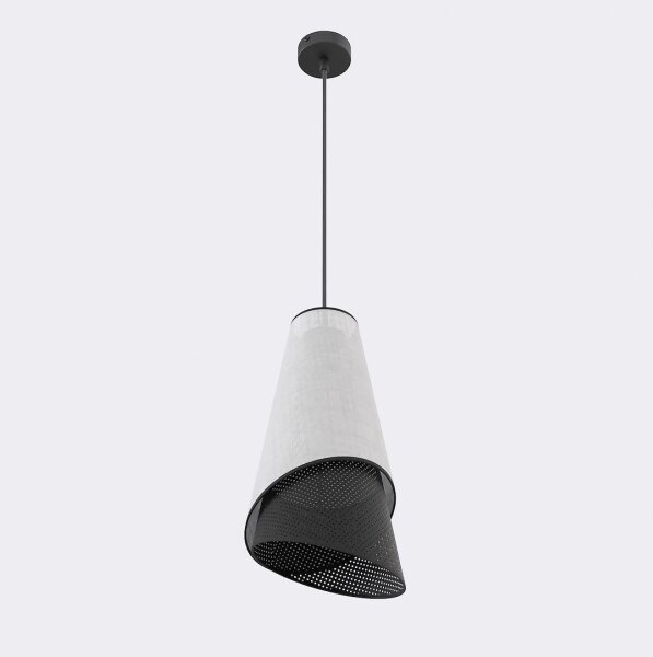 Sospensione su cavo MODA 1xE27/15W/230V grigio/nero