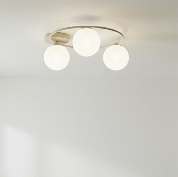 Plafoniera SOPRA 3xE14/10W/230V beige/bianco