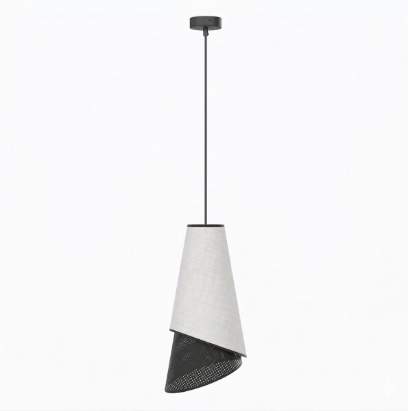 Sospensione su cavo MODA 1xE27/15W/230V grigio/nero