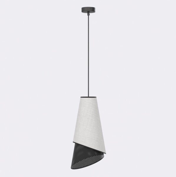Sospensione su cavo MODA 1xE27/15W/230V grigio/nero