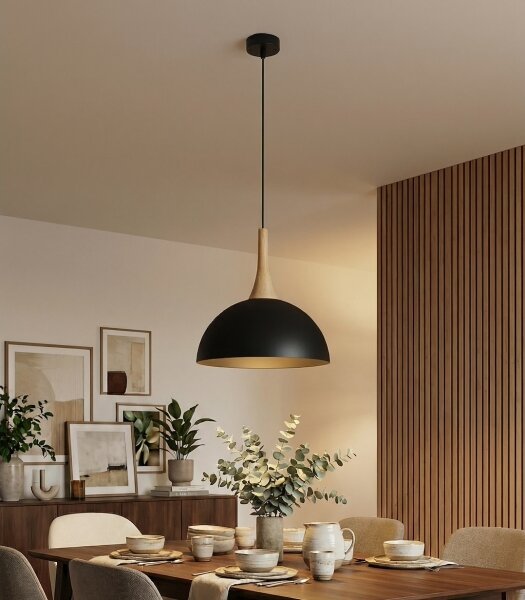 Lampadario a sospensione con cavo NAUTICA 1xGX53/12W/230V nero