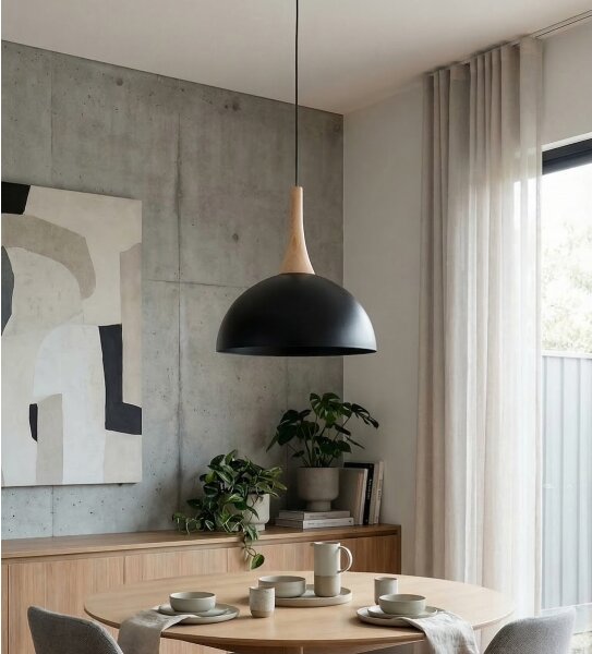 Lampadario a sospensione con cavo NAUTICA 1xGX53/12W/230V nero