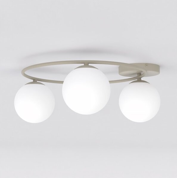Plafoniera SOPRA 3xE14/10W/230V beige/bianco