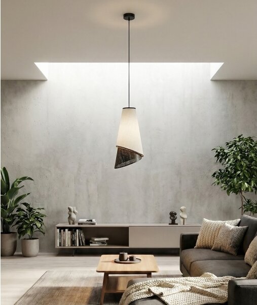 Sospensione su cavo MODA 1xE27/15W/230V grigio/nero