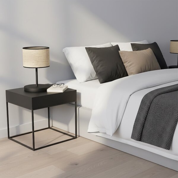 Lampada da tavolo ECO 1xE27/15W/230V beige/rattan