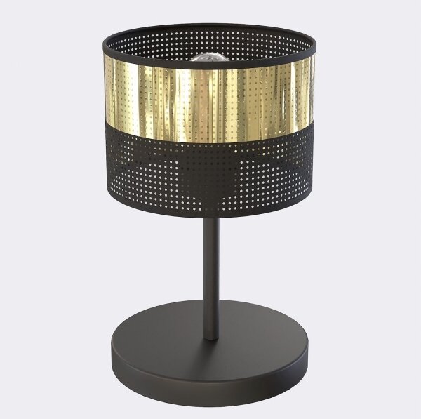 Lampada da tavolo LUX 1xE27/15W/230V nera/dorata
