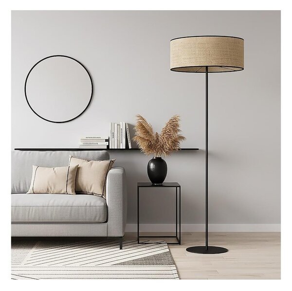 Lampada da terra ECO 1xE27/15W/230V beige/rattan