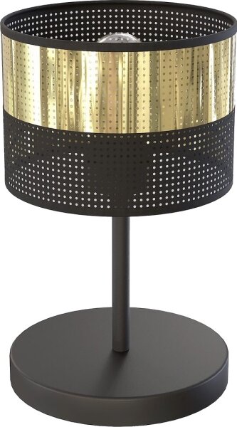 Lampada da tavolo LUX 1xE27/15W/230V nera/dorata