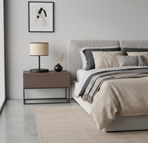 Lampada da tavolo ECO 1xE27/15W/230V beige/rattan