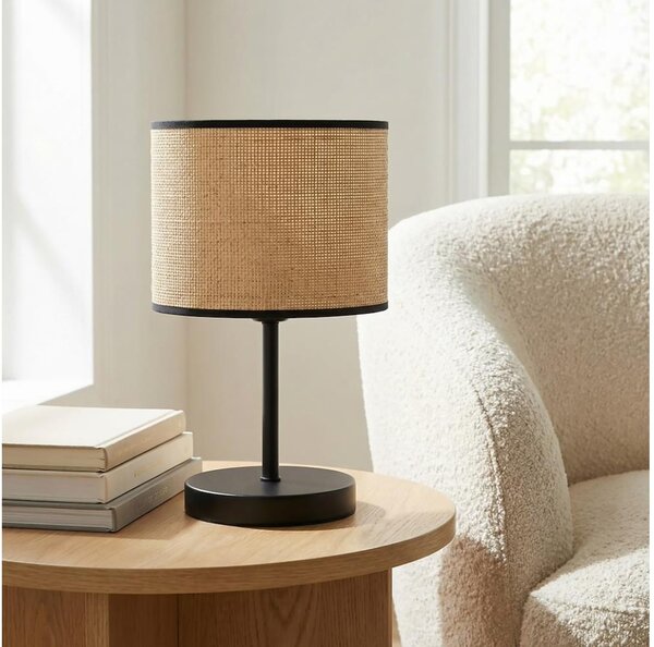 Lampada da tavolo ECO 1xE27/15W/230V beige/rattan