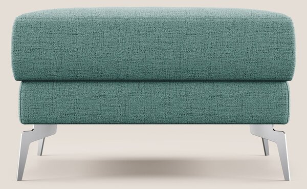 Star Pouf con piedini alti in tessuto impermeabile fiammato T03 verde