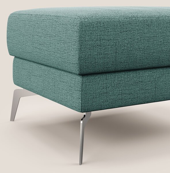 Star Pouf con piedini alti in tessuto impermeabile fiammato T03 verde