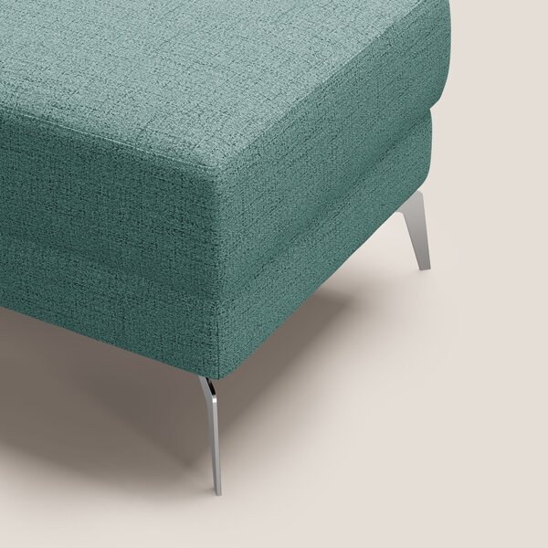Star Pouf con piedini alti in tessuto impermeabile fiammato T03 verde