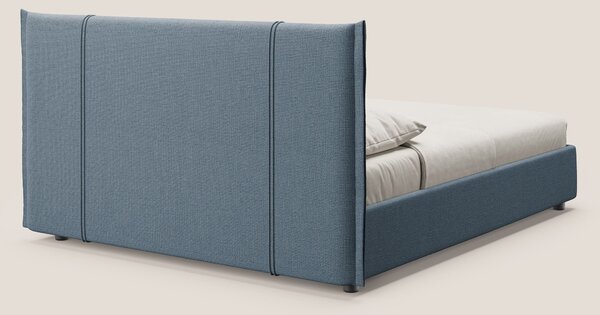 Alicia letto imbottito con vano contenitore in tessuto impermeabile T1