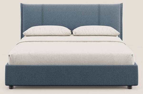 Alicia letto imbottito con vano contenitore in tessuto impermeabile T1
