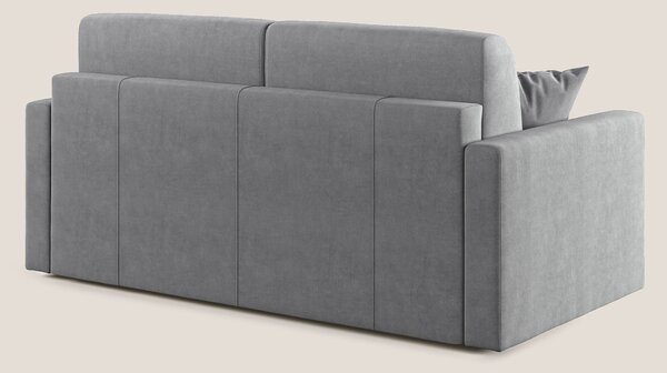 Chris Divano letto in microfibra smacchiabile T11 grigio