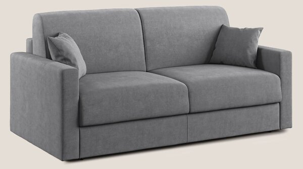 Chris Divano letto in microfibra smacchiabile T11 grigio