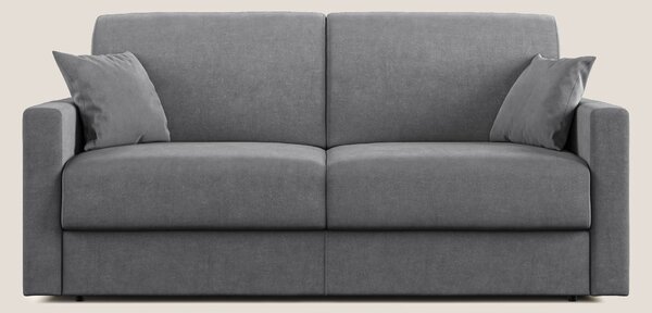 Chris Divano letto in microfibra smacchiabile T11 grigio