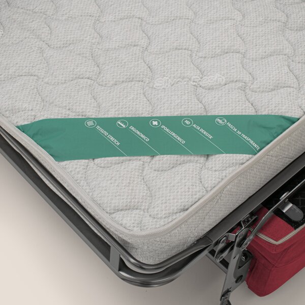 Bjorn divano letto sfoderabile con materasso H18 cm e poggiatesta recl