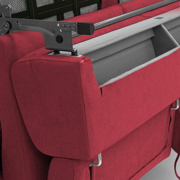 Bjorn divano letto sfoderabile con materasso H18 cm e poggiatesta recl