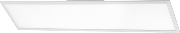 Briloner Simple LED plafoniera, pannello LED piatto, angolare, 119,5x29,5 cm, bianco