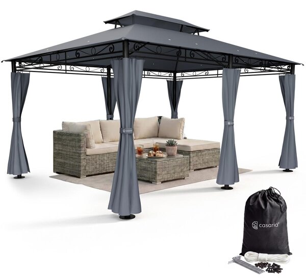 Casaria Gazebo Topas Padiglione 3x4m in Metallo