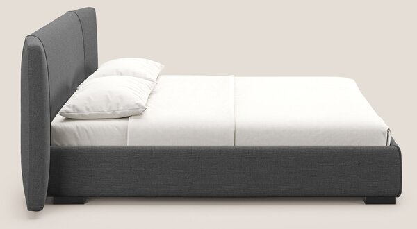 Omero letto imbottito contenitore sfoderabile in tessuto fiammato impe