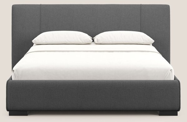 Omero letto imbottito contenitore sfoderabile in tessuto fiammato impe