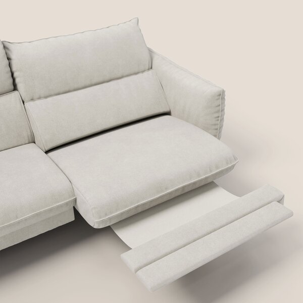 Monamour Divano dal design moderno con opzione relax elettrico in micr