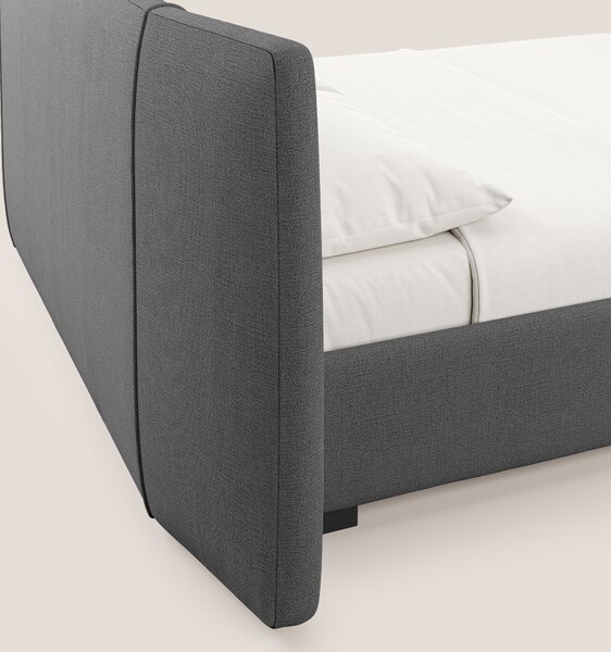 Omero letto imbottito contenitore sfoderabile in tessuto fiammato impe