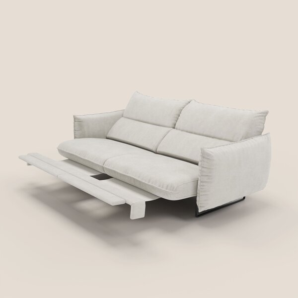 Monamour Divano dal design moderno con opzione relax elettrico in micr