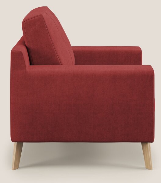 Danish poltroncina in tessuto morbido impermeabile T02 rosso