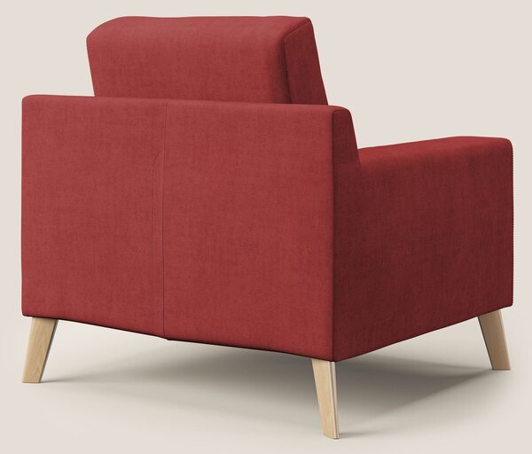 Danish poltroncina in tessuto morbido impermeabile T02 rosso
