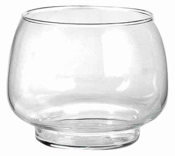 Vaso in vetro H 9 cm Ø 12 cm