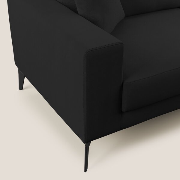Prestige divano moderno in microfibra smacchiabile T11 nero