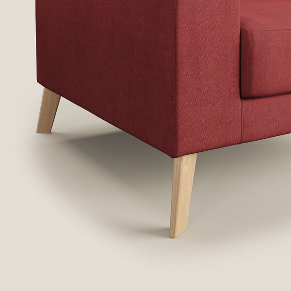 Danish poltroncina in tessuto morbido impermeabile T02 rosso