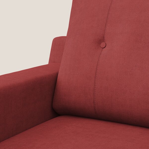 Danish poltroncina in tessuto morbido impermeabile T02 rosso