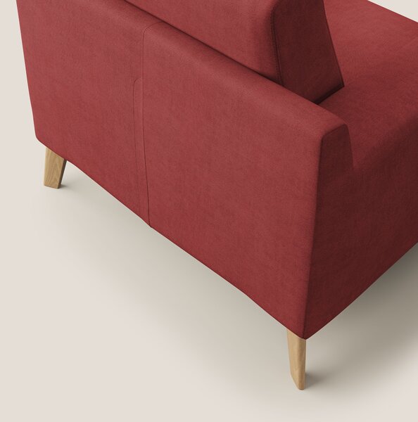 Danish poltroncina in tessuto morbido impermeabile T02 rosso