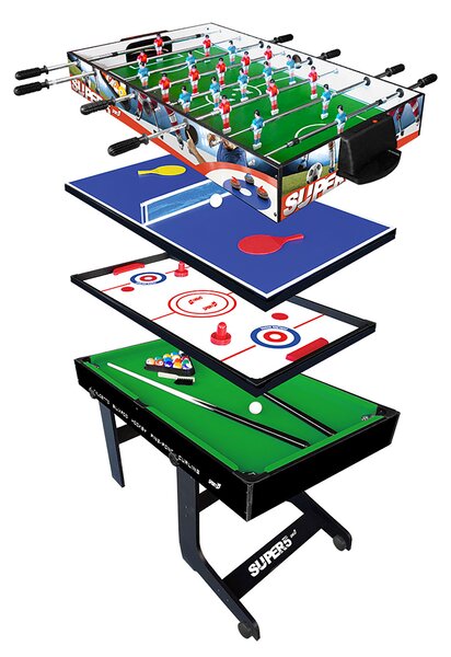 Tavolo 5 in 1 Girevole Multigioco