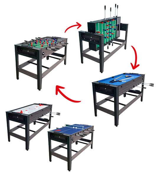 Tavolo 4 in 1 Girevole Multigioco