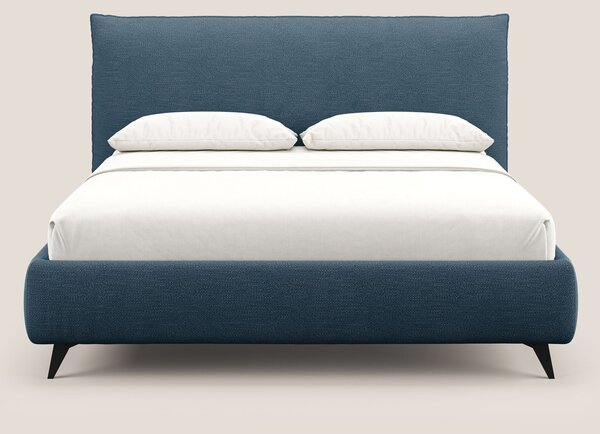 EROS letto imbottito in piuma con vano contenitore in pregiato e fresc