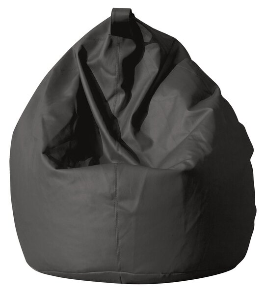 Poltrona a Sacco Pouf in Similpelle Grigio