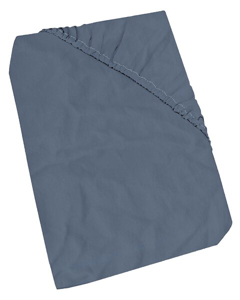 Lenzuola Sotto Matrimoniale Linea Water Washed Blu
