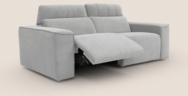 Clark Divano modulare con opzione relax elettrico in tessuto smacchiab