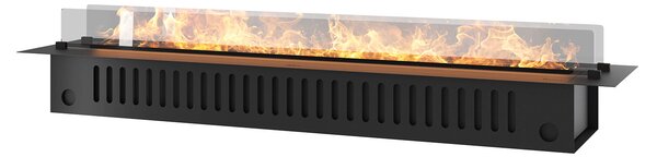 Camino a Vapore Elettrico da Incasso 180x48,5x33 cm Invapo Insert con Ricarica Automatica e LED RGB Nero