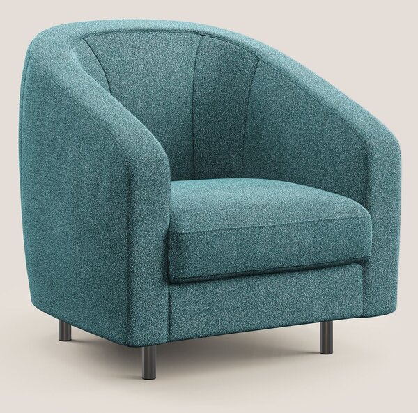 Pandora Poltroncina in morbido tessuto bouclé impermeabile T07 azzurro