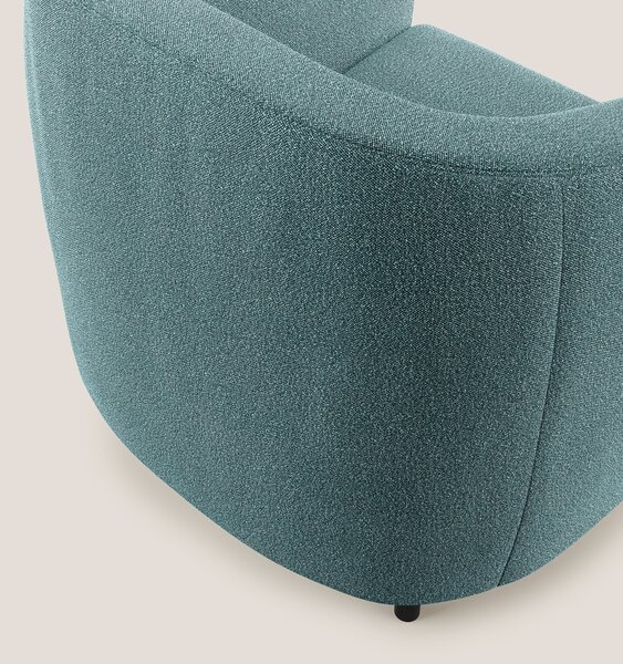 Pandora Poltroncina in morbido tessuto bouclé impermeabile T07 azzurro